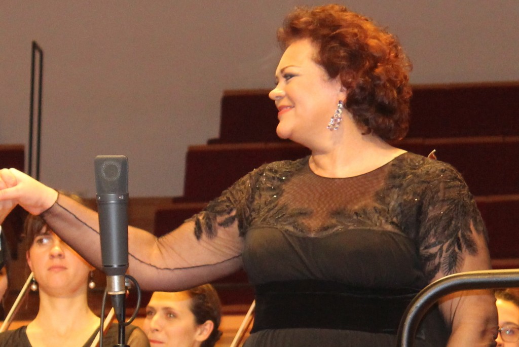 Violeta Urmana à la Salle Pleyel, le 4 janvier 2012. Photo d'après Josée Novicz.