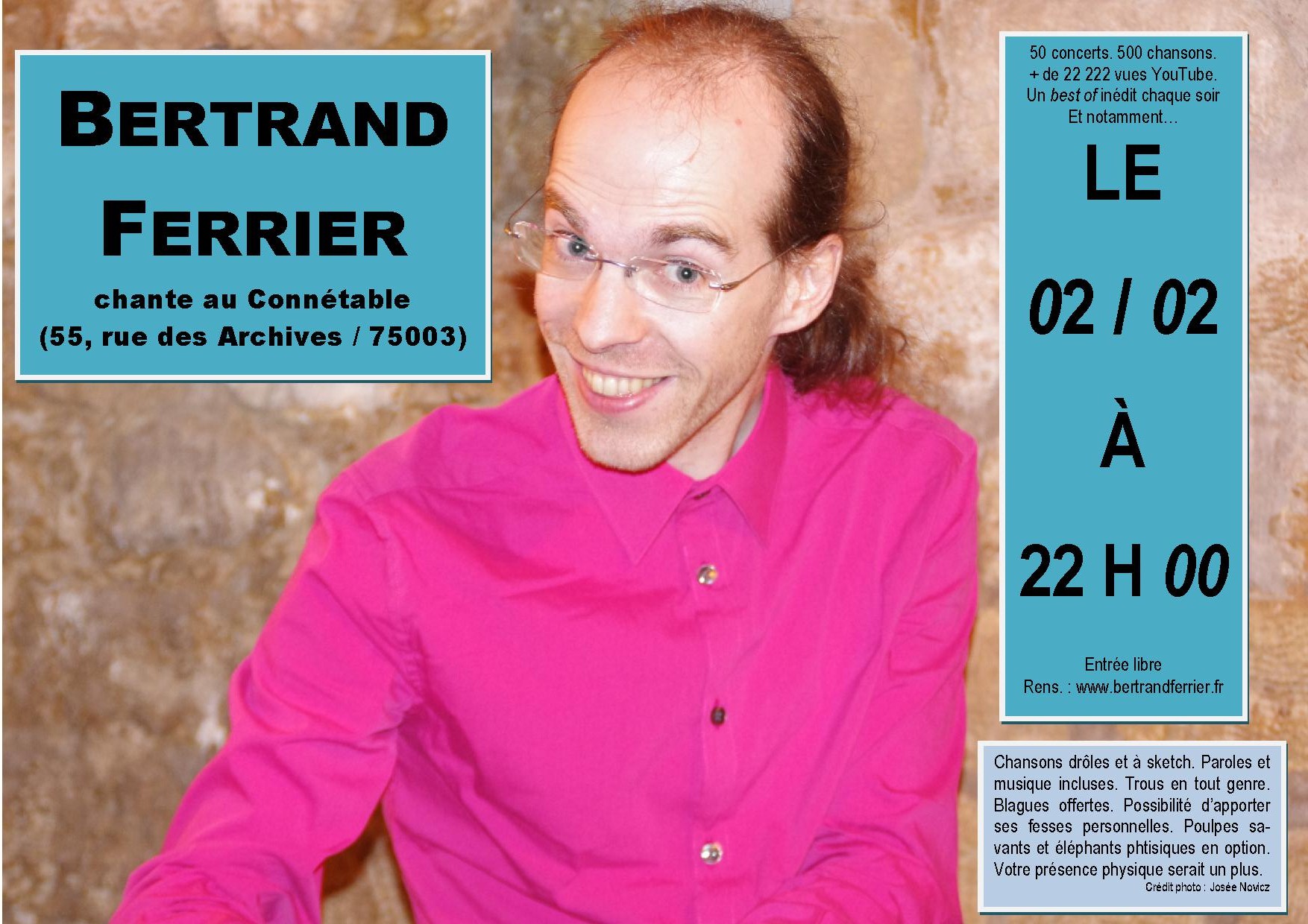 Concert du 02/02 : l'affiche !