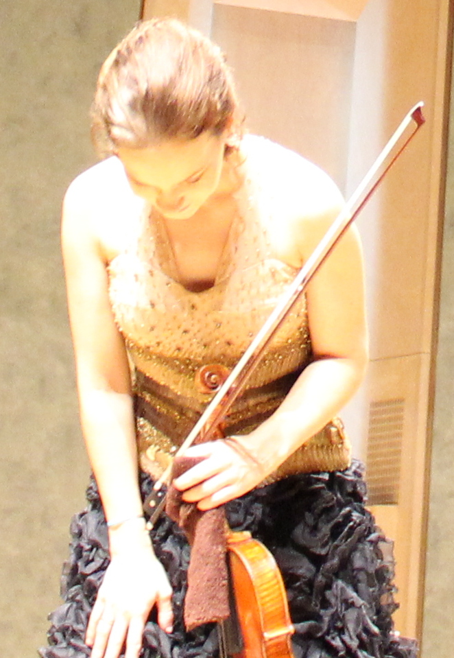 Hilary Hahn (Cité de la musique, 30 octobre 2013). Photo : Josée Novicz.