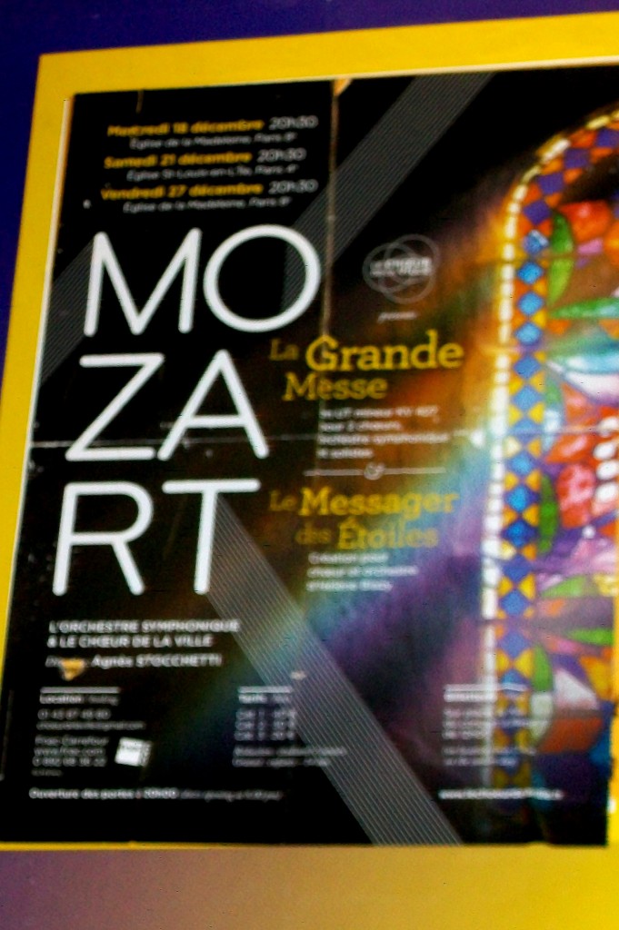 Mozart dans le métro. C'est flou, non ?