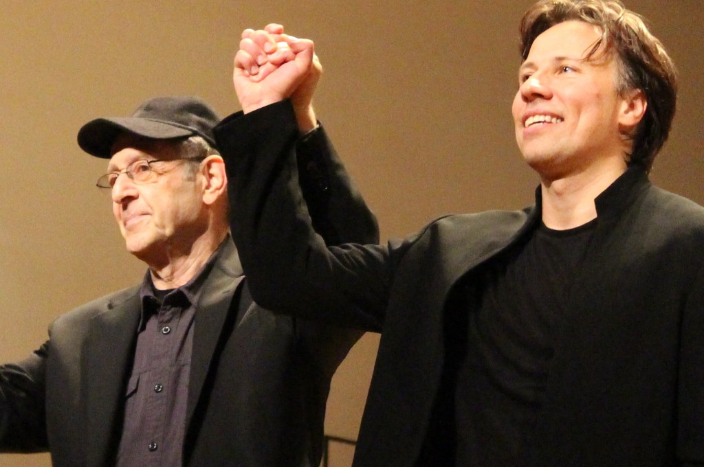 Steve Reich et Kristjan Järvi. Photo : Josée Novicz.