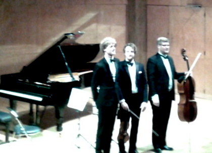Le trio Vitruvi. De gauche à droite, Alexander McKenzie, Niklas Walentin et Jacob la Cour.