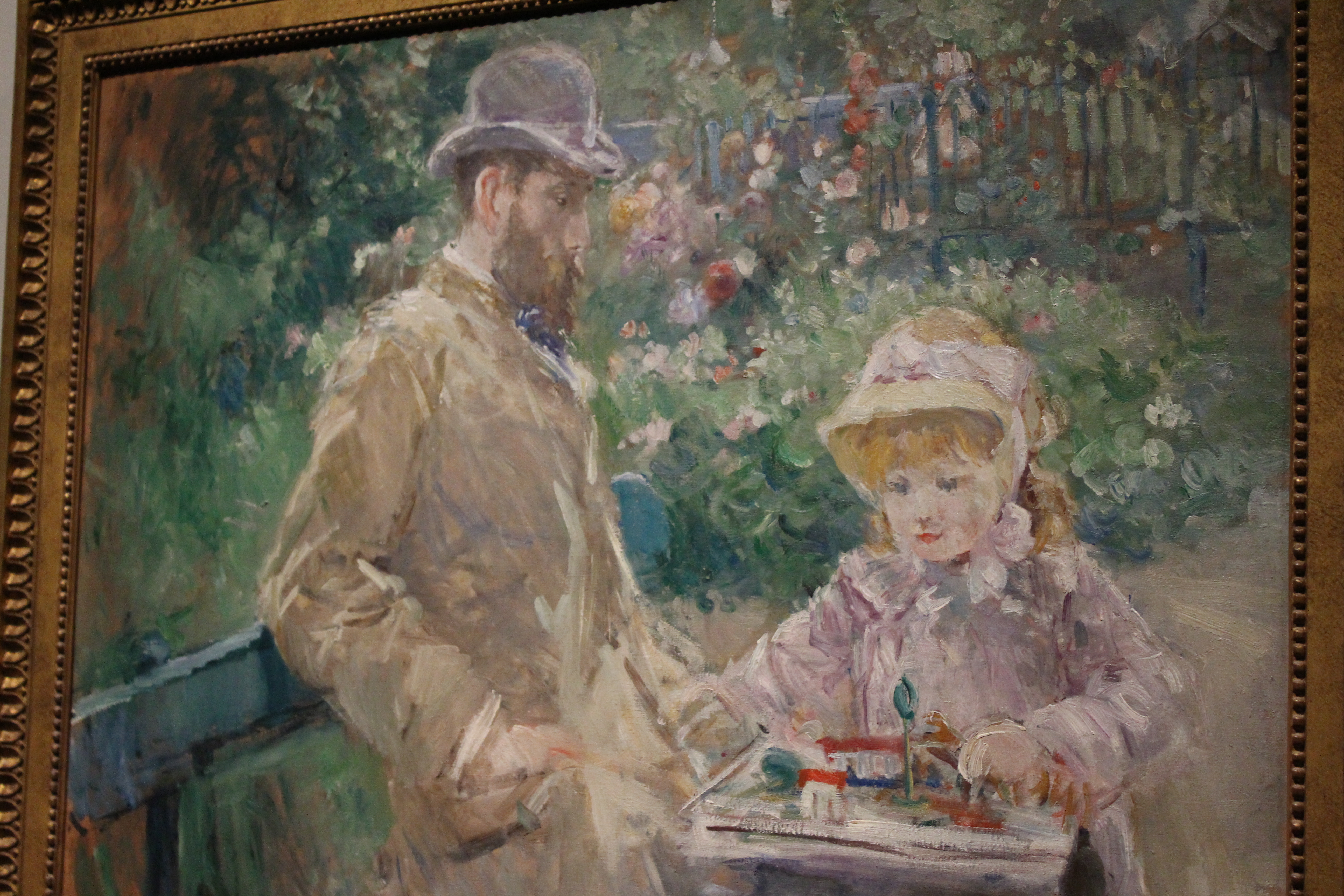 Bertrand Ferrier « M. M. et sa fille dans le jardin à