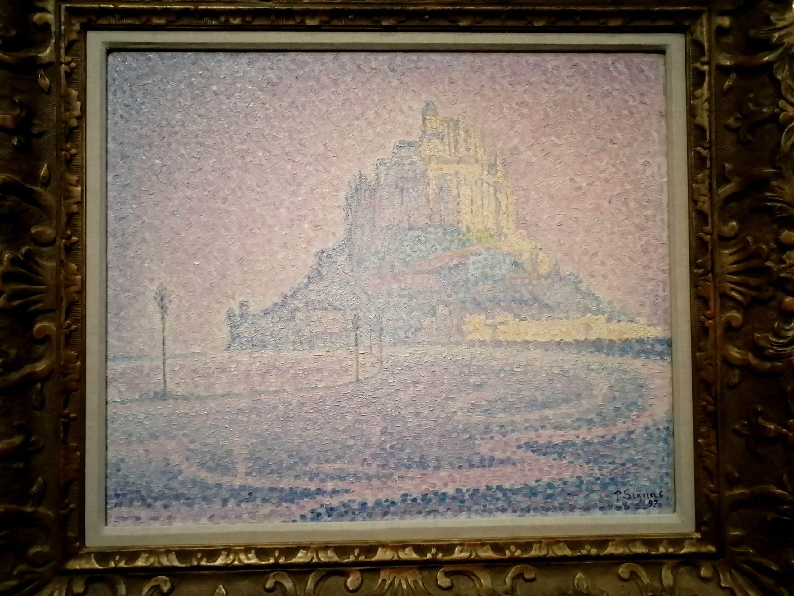 Paul Signac, "Mont Saint-Michel. Brume et soleil"