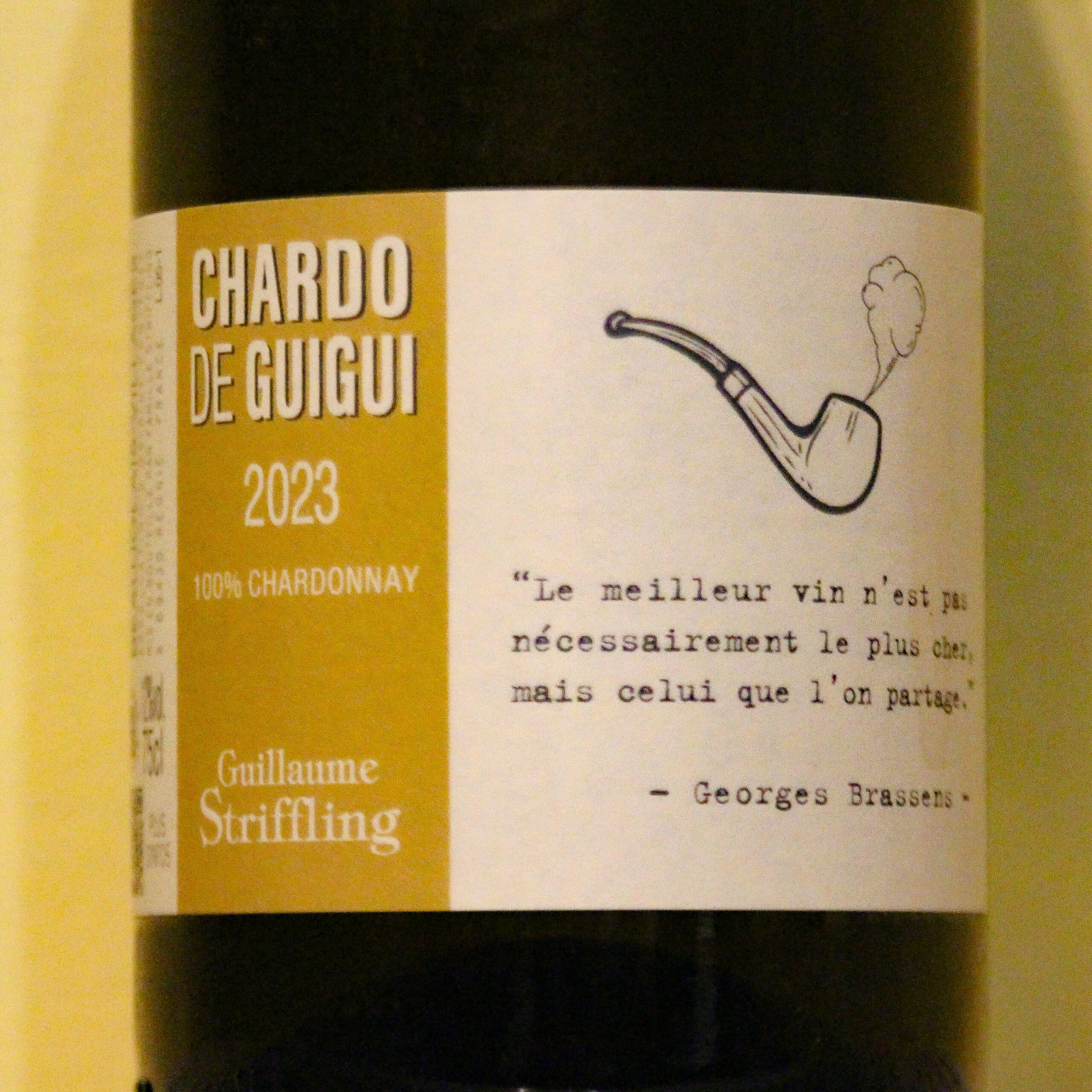 Fruits de la vigne – Domaine Striffling, « Le chardo de Guigui » 2023