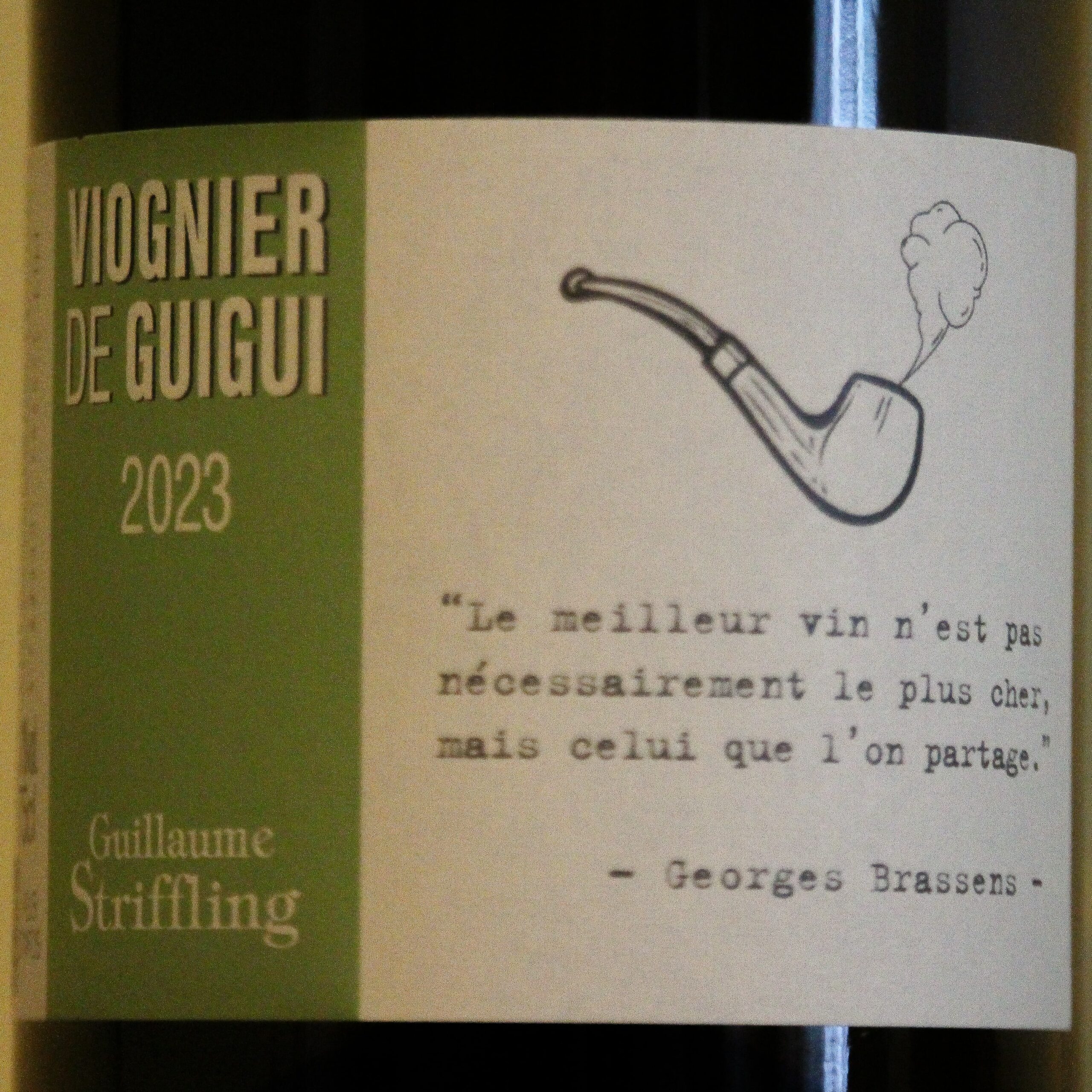 Fruits de la vigne – Domaine Striffling, « Le viognier de Guigui » 2023