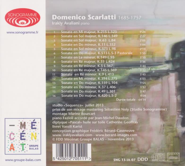 Irakly Avaliani joue Domenico Scarlatti (Sonogramme) – 4/4