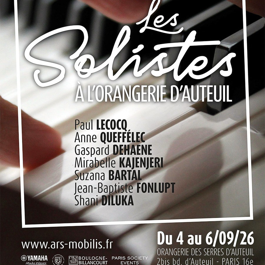 Anne Queffélec et Gaspard Dehaene jouent à l&rsquo;Orangerie d&rsquo;Auteuil, 4 septembre 2026 – 1/2